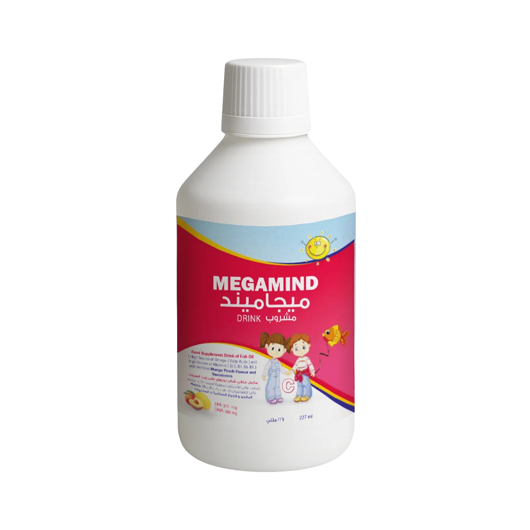 ميجامايند شراب مكمل أوميجا 3 - Megamind Syrup 3