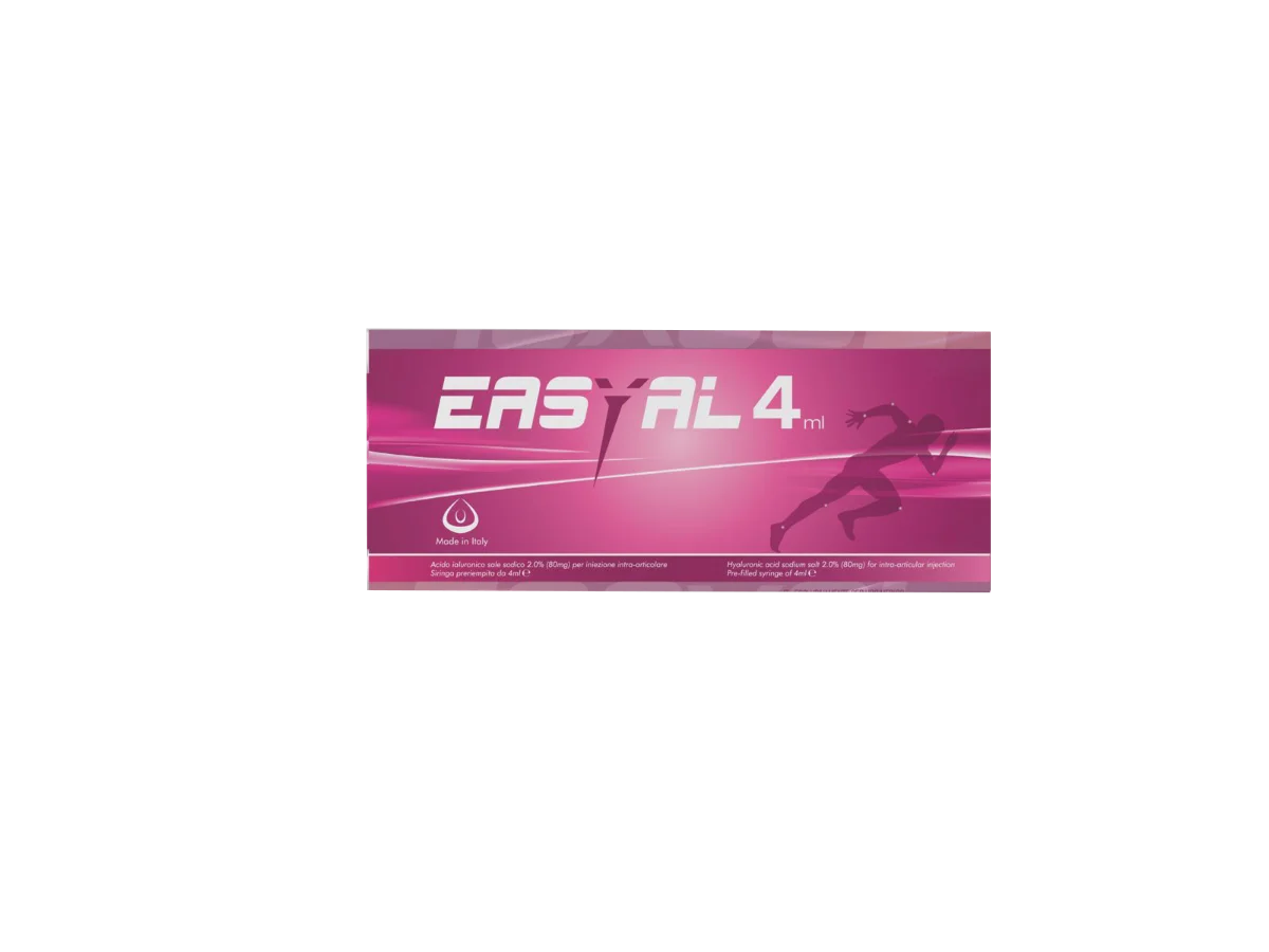 EASYAL | حقن حمض الهيالورونيك لعلاج خشونة الركبة والمفاصل وتحسين الحركة بدون جراحة (80 mg)